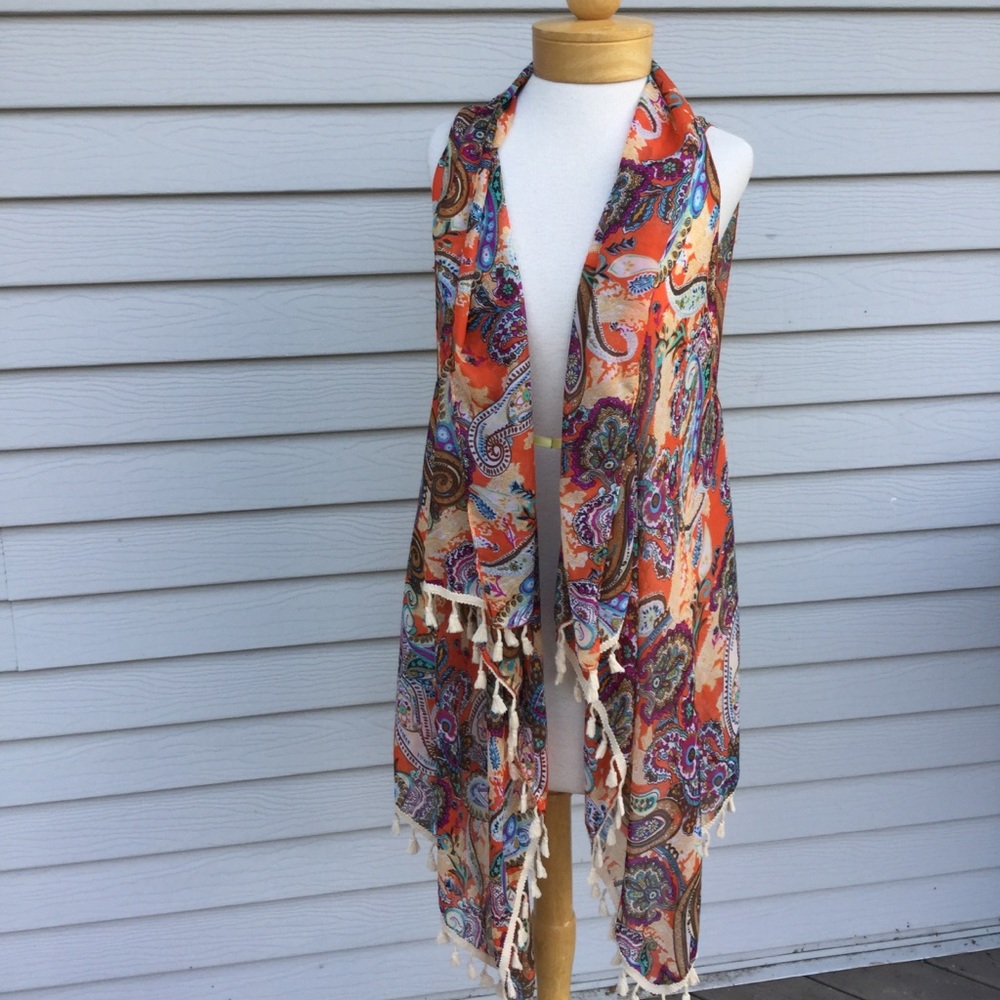 Lavello Collection Convertible Fringe Vest Tassels